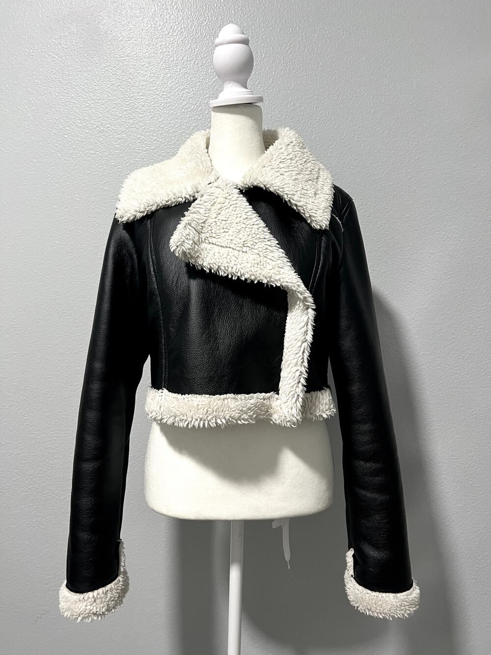 Cider Shearling Cropped Jacket